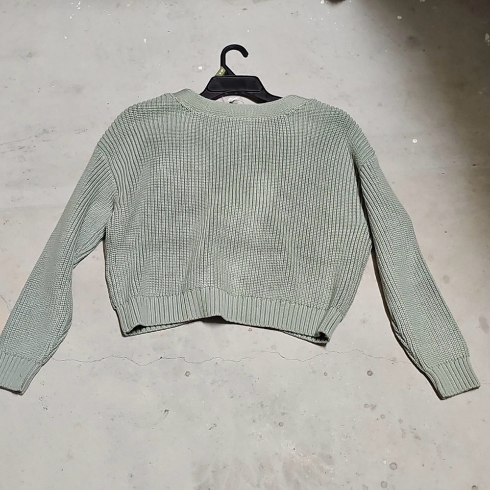 Nwt The Drop Oversized Womens Crop Cardigan sari iceberg green - Picture 8 of 8